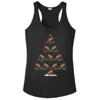 Armadillo Christmas Tree Pajama Ugly Xmas Ladies PosiCharge Competitor Racerback Tank