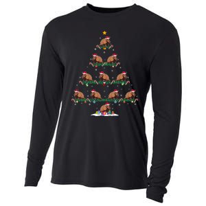 Armadillo Christmas Tree Pajama Ugly Xmas Cooling Performance Long Sleeve Crew