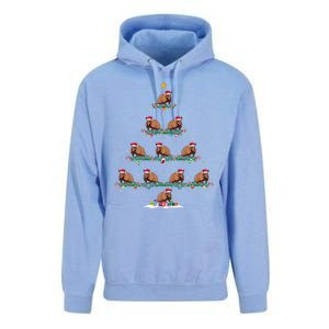 Armadillo Christmas Tree Pajama Ugly Xmas Unisex Surf Hoodie