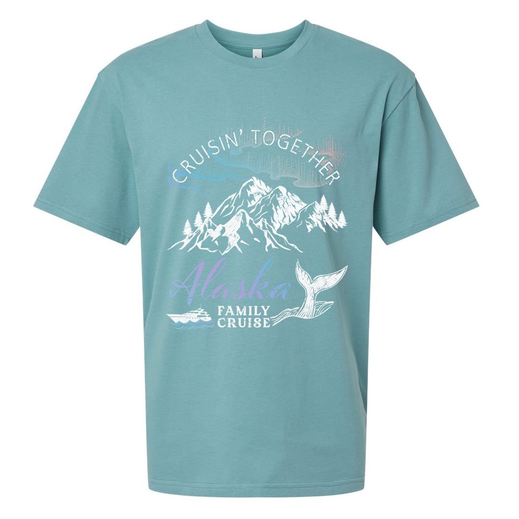 Alaska Cruisin' Together Family Cruise North Lights Cruising Great Gift Sueded Cloud Jersey T-Shirt