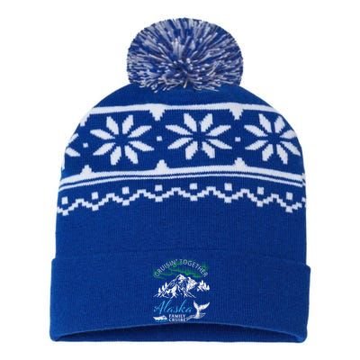 Alaska Cruisin' Together Family Cruise North Lights Cruising Meaningful Gift USA-Made Snowflake Beanie