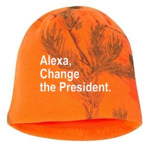 Alexa Change The President Anti Trump Funny Kati - Camo Knit Beanie