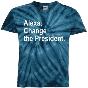 Alexa Change The President Anti Trump Funny Kids Tie-Dye T-Shirt