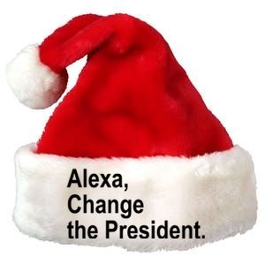 Alexa Change The President Anti Trump Funny Premium Christmas Santa Hat