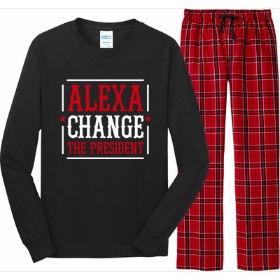 Alexa Change The President Long Sleeve Pajama Set