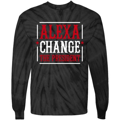 Alexa Change The President Tie-Dye Long Sleeve Shirt