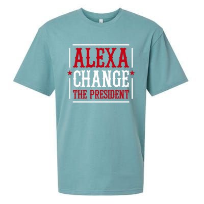 Alexa Change The President Sueded Cloud Jersey T-Shirt