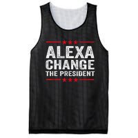 Alexa Change The President Funny Quote Humor Mesh Reversible Basketball Jersey Tank