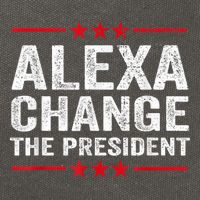 Alexa Change The President Funny Quote Humor Cotton Canvas Backpack