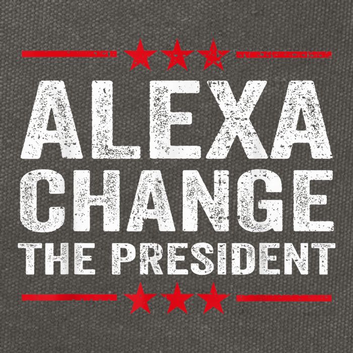 Alexa Change The President Funny Quote Humor Cotton Canvas Backpack
