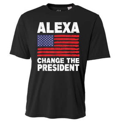 Alexa Change The President Funny Cooling Performance Crew T-Shirt