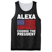 Alexa Change The President Funny Mesh Reversible Basketball Jersey Tank