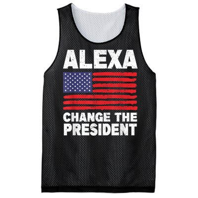 Alexa Change The President Funny Mesh Reversible Basketball Jersey Tank