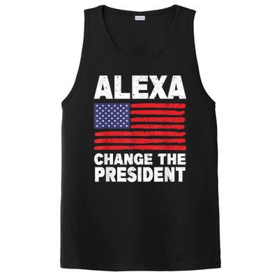 Alexa Change The President Funny PosiCharge Competitor Tank