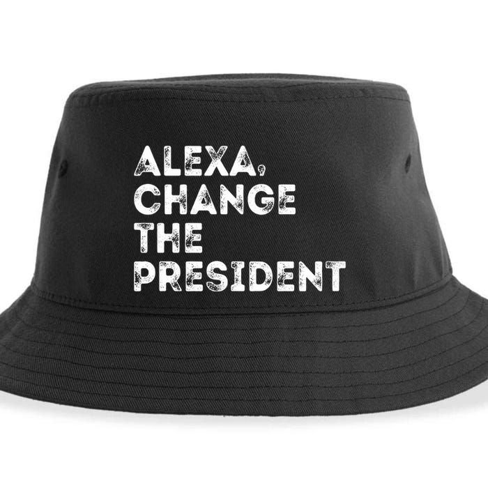 Alexa Change The President Sustainable Bucket Hat