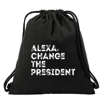 Alexa Change The President Drawstring Bag
