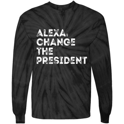 Alexa Change The President Tie-Dye Long Sleeve Shirt