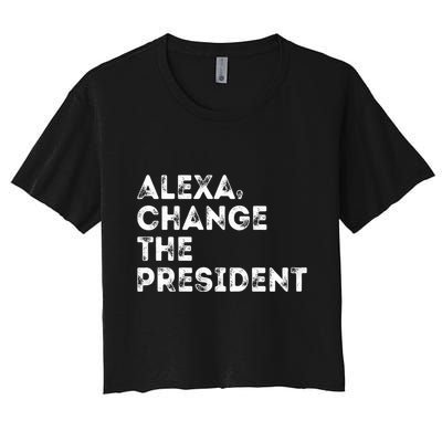 Alexa Change The President Crop Top