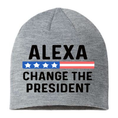 Alexa Change The President Men’s Funny Quote Sustainable Beanie