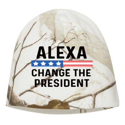 Alexa Change The President Men’s Funny Quote Kati - Camo Knit Beanie