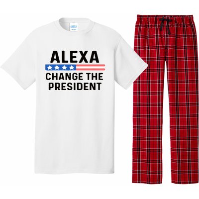 Alexa Change The President Men’s Funny Quote Pajama Set