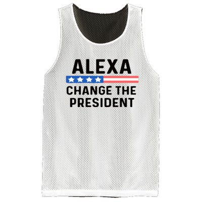 Alexa Change The President Men’s Funny Quote Mesh Reversible Basketball Jersey Tank