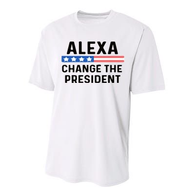 Alexa Change The President Men’s Funny Quote Performance Sprint T-Shirt