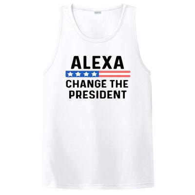 Alexa Change The President Men’s Funny Quote PosiCharge Competitor Tank