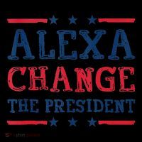 Alexa Change The President Funny Quote Humor 16 in Basic Backpack