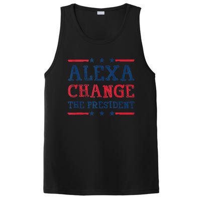 Alexa Change The President Funny Quote Humor PosiCharge Competitor Tank