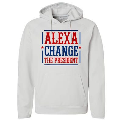 Alexa Change The President Performance Fleece Hoodie