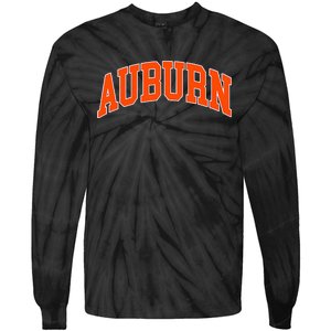 Auburn City Throwback Design Classic Tie-Dye Long Sleeve Shirt