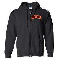 Auburn City Throwback Design Classic Full Zip Hoodie