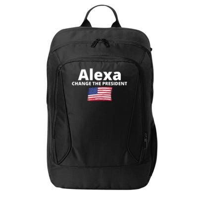 Alexa Change The President Funny USA City Backpack