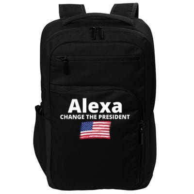 Alexa Change The President Funny USA Impact Tech Backpack