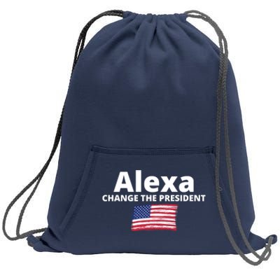 Alexa Change The President Funny USA Sweatshirt Cinch Pack Bag