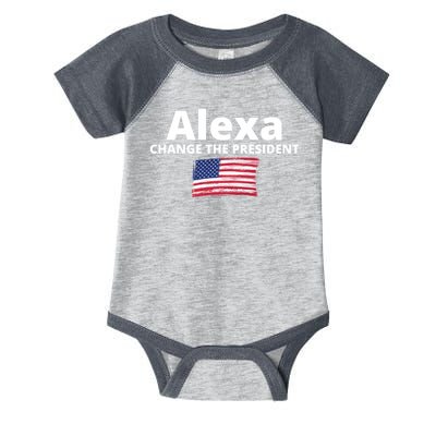 Alexa Change The President Funny USA Infant Baby Jersey Bodysuit