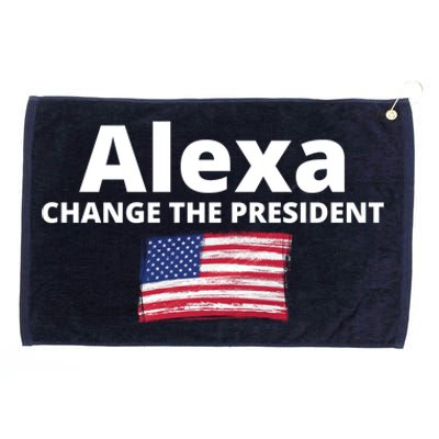 Alexa Change The President Funny USA Grommeted Golf Towel