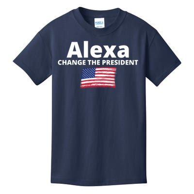 Alexa Change The President Funny USA Kids T-Shirt