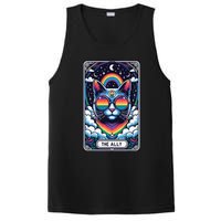 Ally Cat Tarot Card Pride Sunglasses Gay P.R.I.D.E Lgbtq PosiCharge Competitor Tank