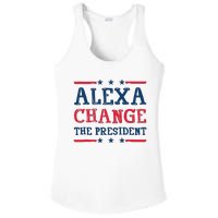 Alexa Change The President Funny Quote Humor Ladies PosiCharge Competitor Racerback Tank