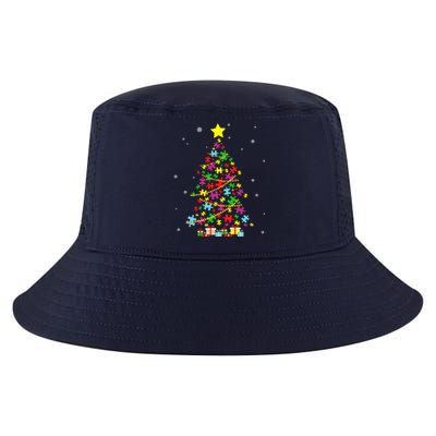 Autism Christmas Tree Autism Christmas Cool Comfort Performance Bucket Hat