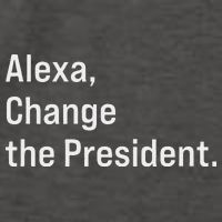 Alexa Change The President Anti Trump Funny Vector Backpack