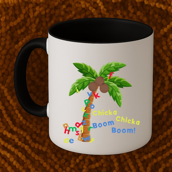 Alphabet Coconut Tree Chicka Chicka Boom Boom Mug