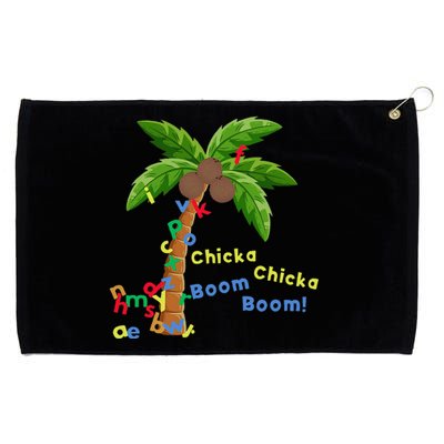 Alphabet Coconut Tree Chicka Chicka Boom Boom Grommeted Golf Towel