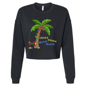 Alphabet Coconut Tree Chicka Chicka Boom Boom Cropped Pullover Crew