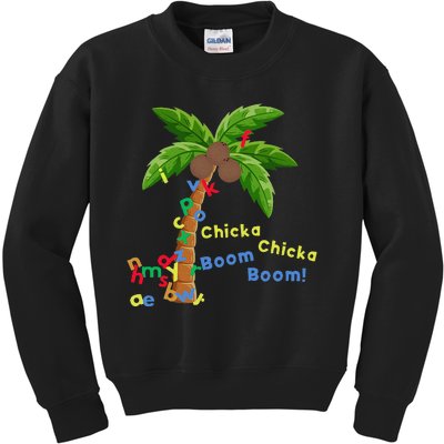 Alphabet Coconut Tree Chicka Chicka Boom Boom Kids Sweatshirt