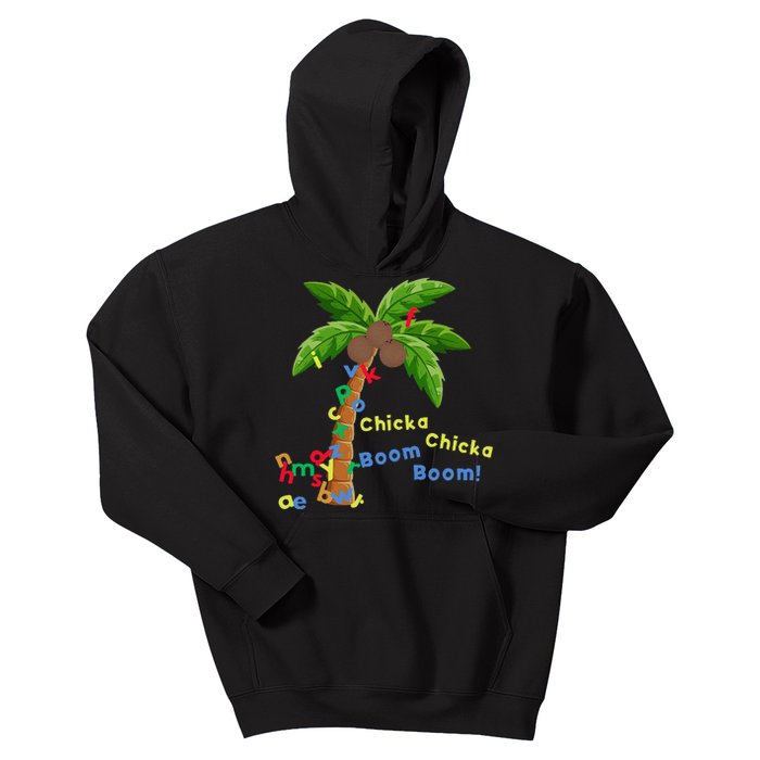 Alphabet Coconut Tree Chicka Chicka Boom Boom Kids Hoodie