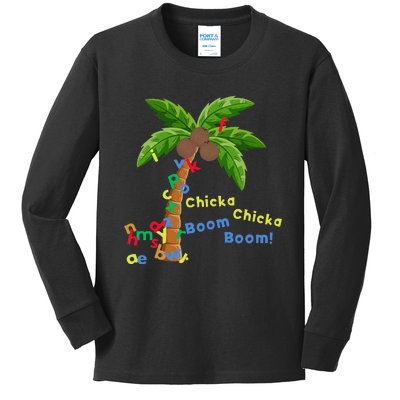 Alphabet Coconut Tree Chicka Chicka Boom Boom Kids Long Sleeve Shirt