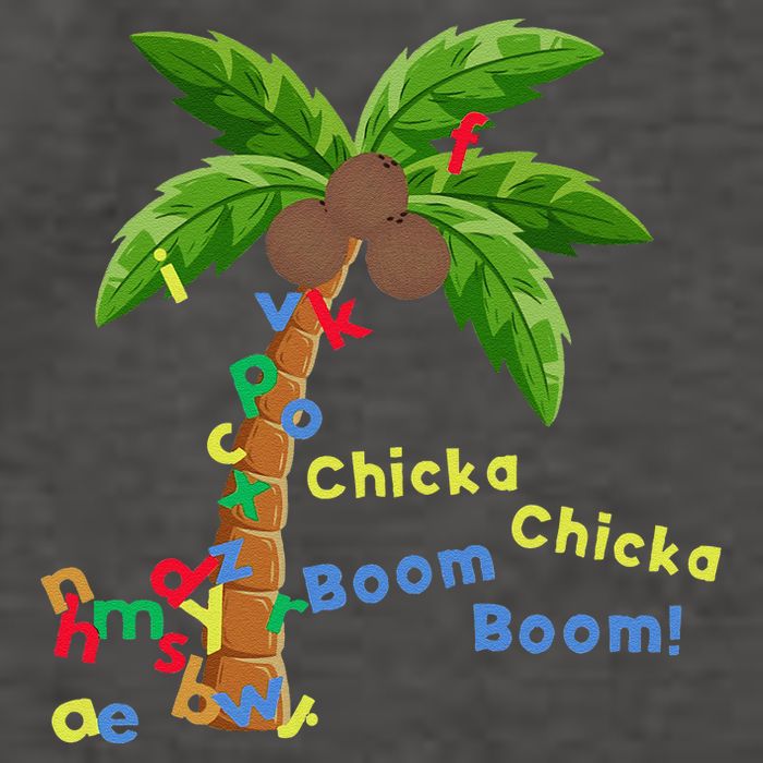 Alphabet Coconut Tree Chicka Chicka Boom Boom Vector Backpack